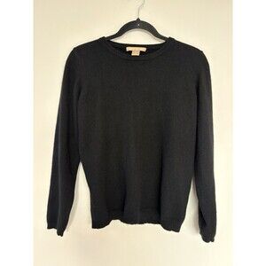 STUDIO 121  Womens Cashmere Sweater Pullover Size M Black